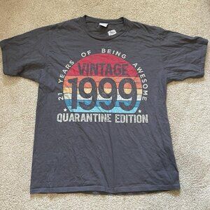Quarantine Edition Men’s Vintage 1999 Grey Graphic t-shirt